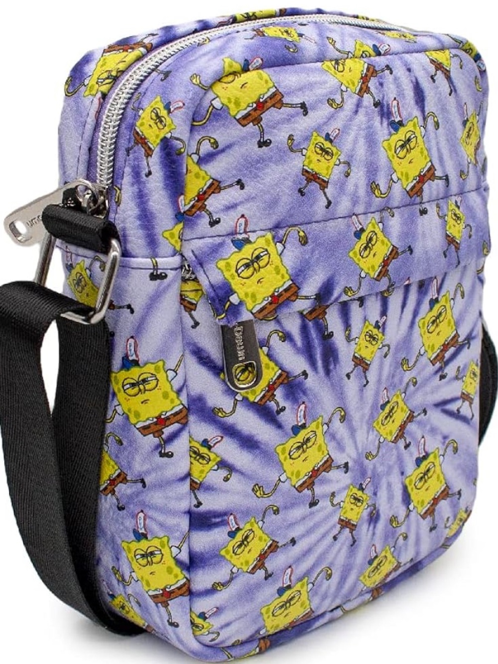 Buckle-Down Nickelodeon Women's Crossbody  Bag. Feature Dancing Bob Squarepants
